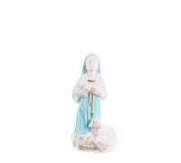 Palais du Rosaire Statue résine de Sainte Bernadette Blanche et Bleue de 6cm - Boutique Chrétienne - Culte Chrétien en Résine