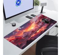 Palais du Temple Japonais Tapis de Souris XXL 1200x600x3 mm Grand Tapis de Souris Gaming, Base en Caoutchouc antidérapante,Extended Clavier Mousepad pour Maison/Bureau/Gamer