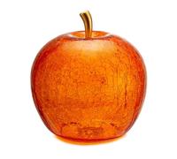 Palais Royal Apple Orange avec LED Décoration de Noël 27x29cm Rouge Verre