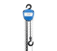 Palan à chaîne 1000 kg 1 T manuel avec chaîne en acier au manganèse G80 de 4 m, palan à chaîne manuel en acier allié, lève-charge avec frein de sécurité, palan pour atelier, chantier, entrepôt