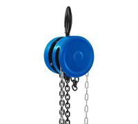 Palan à chaîne 2000 kg - Palan à chaîne manuel petit - 2 t 3 m Palan à poulie avec frein à corde - Palan à poulie - Hauteur de levage Grue Palan à chaîne (bleu)