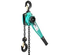 Palan à chaîne à levier manuel, Palan à levier cliquet en acier allié, manuel avec frein double, 2 crochets robustes, chaîne au manganèse, plusieurs tailles, 1 3 tonnes, 5 20 pieds(1ton-5ft)