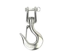 Palan à chaîne de levage en acier inoxydable 304, crochet chargement pivotant rotatif avec loquet robuste 0,15 T/0,35,65 T/1 T(0.65T)