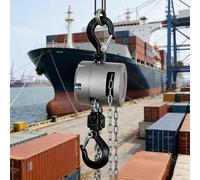 Palan à chaîne Manuel 0,25/0,5 Tonne, Mini palan à chaîne, palan de Levage léger,Crochet pivotant à 360°, Double Frein étanche à la poussière pour Applications minières 0.5T