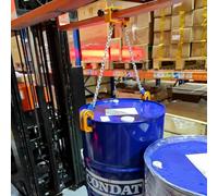 Palan À Chaîne Pour Fût 200L, Pince De Levage Vertical 1 Tonne, Élévateur À Fûts Pour Fûts Métalliques Et Plastiques, Équipement De Manutention Sécurisé