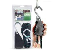 Rope Ratchet 10035 Poulie d'arrimage de 1,27 cm - Corde tressée solide en polypropylène de 4,6 m, capacité de poids de 226,8 kg