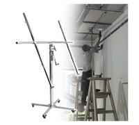 Palan à cloison sèche, outil de levage de plaques de plâtre à hauteur réglable - 3 m à 4 m, capacité de charge de 50 kg, cric de panneau efficace pour l'installation de plaques de plâtre