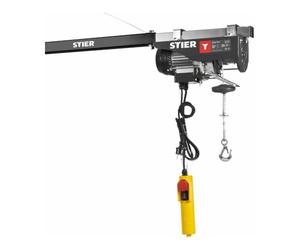 Palan de traction à câble électrique STIER 500kg, 1000W