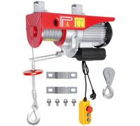 Palan électrique, 1300 W, treuil électrique avec télécommande, 800 kg, 12 m, pour usines, entreprises industrielles et minières