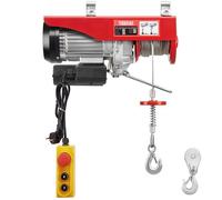 Palan électrique 1800W,TEENO,Ascenseur Treuil électrique 220V, Suspension Simple et Double 500KG/1000KG,Rouge