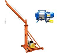 Palan électrique 220 V pour soulever des briques et chargement, capacité de 500 kg, hauteur de levage de 30 m, double piliers, construction robuste, idéal pour une utilisation en entrepôt et dans la