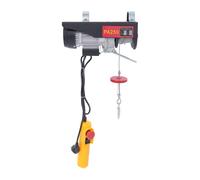 Palan électrique - 550 W - 125/250 kg - Avec câble en acier de 18 m - Treuil moteur avec télécommande filaire, boucles simples/doubles - Hauteur de levage maximale : 18 m - Pour garage, entrepôt