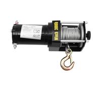 Palan électrique 800kg, échafaudage à treuil aérien, Grue e-Hoist 220V, avec Wired Remote Controller, Protection Grade IP40, pour Garage entrepôt Usine de Levage Usine agricole (Noir 1300KG)