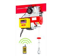 Palan électrique à câble 500/1000kg 18/9m 1,6 kW 230 V avec chariot motorisé télécommande SANS fil MW Tools TH500-R