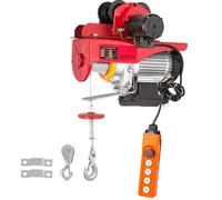 Palan Êlectrique-Duoku-800 kg Treuil 1 300 W-Double Support de Palette en Acier 12 m/40 pi Palan de Garage pour Chariot Êlévateur