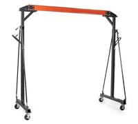 Palan Électrique Grue à portique en acier réglable de 1 tonne, cadre de levage portatif pour magasin, évalué uniquement en acier robuste de 2000 LB grue à moteur