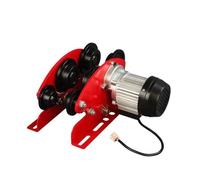 Palan électrique miniature de 0,5 à 1 tonne, chariot monorail de type poussoir, patin de déplacement mobile à rainure en V et poutre en I(220v 1Tsix wheelsB)