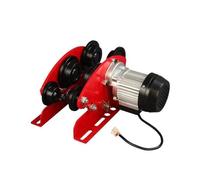 Palan électrique miniature de 0,5 à 1 tonne, chariot monorail de type poussoir, patin de déplacement mobile à rainure en V et poutre en I(380v 1Tsix wheelsB)