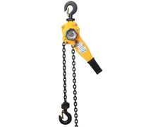 Palan Électrique Palan à chaîne à levier manuel de 1/2/3 tonnes, crochet de Rotation à 360 ° en acier au carbone galvanisé G80 pour quai d'usine de Garage 1.5/3/6m grue à moteur(3m,3 Ton)