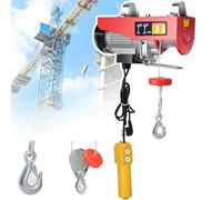 Palan éLectrique, Petite Grue 300Kg-1000Kg, Hauteur De Levage 20M, Avec éLingue Simple/Double, Double Dissipation Thermique, Pour Le Levage Dans Les Usines, EntrepôTs, Chantiers, Mines,600KG