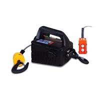 Palan électrique portatif, palan à câble métallique de bloc traction treuil main grue portative ménage 100kg 200kg 300kg 500kg Efficacité de traction(300kg 11.8m)