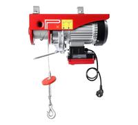 Palan électrique, treuil de 600KG avec télécommande sans fil, câble métallique en acier de 12M, aluminium Q235 avec 2 élingues de levage