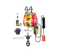 VEVOR Palan électrique 2 en 1 – 500 kg, 1500 W, 30 m, 11 m/min, télécommande filaire et sans fil