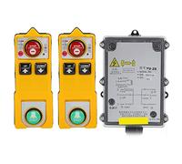 Palan Industriel Cran TéLéCommande Sans Fil ÉTanche ÉLectrique Ascenseur Palan Radi Transmetteur RéCepteur pour Pont Grues 328.1ft (CA 220V)