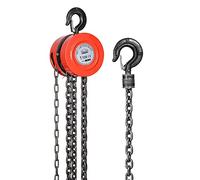 Palan Manuel à Chaine avec Crochet Robuste,treuil a chaine 1 tonne DEWINNER,3m de Levage max,Rouge