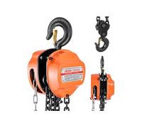 VEVOR Palan Manuel à Chaîne, Capacité Charge 3 T, Hauteur de Levage 6 m, avec Crochet Robuste, Chaîne G80, Système de Frein à Double Cliquet, Levage de Marchandise pour Garages, Chantiers, Entrepôts