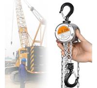 Palan manuel à chaîne manuelle, capacité de 250 à 500 kg, hauteur de levage de 3 m, construction en acier pour Worhop et levage industriel Ta, capacité de 250 kg *