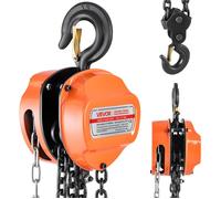 Palan Manuel à Chaîne-VEVOR-Charge 2 T-Hauteur de Levage 6 m-Système de Frein à Double Cliquet-Chaîne G80-Levage de Marchandise