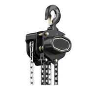 Palan Manuel Industriel à Chaîne 1T/2T, Hauteur de Levage 3M/6M/9M, avec Chaîne Galvanisée Améliorée, pour Entrepôt, Atelier, Quai D’Usine, Treuil à Chaîne(1T/19ft)