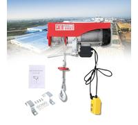 Palan Télécommandé, Palan Électrique Avec Télécommande Filaire Et Treuil Électrique À Élingues Simples/Doubles, Moteur En Cuivre Pur, Ventilateur Pleine Grandeur,Câble Métallique 400kg-12m