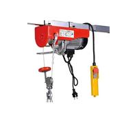 Palan treuil électrique pro avec télécommande 500 W 100/200 kg outils atelier garage