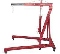Palans électriques à moteur Palan à moteur hydraulique pliable de 2 tonnes, grue à moteur, cueilleur de cerises, grues d'atelier, grue d'atelier rouge, 4000 Lb