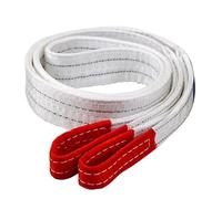 Palans électriques Palans manuels à chaînes Ceinture de levage industrielle en Polyester, 1Tx3M 2Tx1M, résistante à l'usure, remorque plate blanche, grue à élingue, levage de cargaison