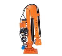 Palans électriques Petit camion-grue hydraulique Mobile électrique 12V 24V, palan de levage rotatif télescopique automatique, 1 tonne 2 pour camionnette Grues d'atelier(1 ton 48V electric)