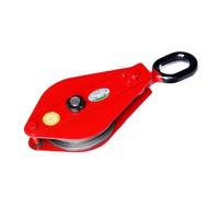 Palans électriques Poulie de levage lourd 0.5-3T, fixe, ouverte, roue unique, bloc d'arrachage mobile, roulement à crochet, industrie Grues d'atelier(1 Ton)