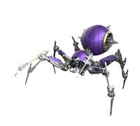 Palapozzy Kit de modèle d'araignée de guerre 3D en métal pour adultes, steampunk 3D à faire soi-même, puzzle mécanique en métal, décoration créative cadeaux pour adultes (violet)