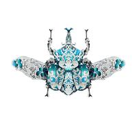 Palapozzy Puzzle mécanique en métal 3D pour adulte - Kit de construction de scarabée en métal 3D - Cadeau décoratif exquis pour amis