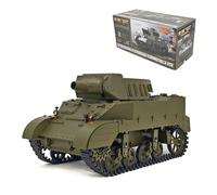 Palapozzy Réservoir RC 1/16 pour adultes, 2,4 G US M8 autopropulsé Modèle de char de combat principal avec son et lumières et modes à double vitesse, modèle de véhicule militaire pour adulte (RTR)