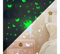 palasasa Autocollants Lumineux, Phosphorescente Autocollant Fée Papillon Stikers Murals Stickers Muraux Enfants Bebe Garcon Fille Enfant Adulte Chambres Décoration