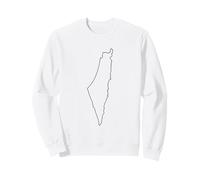 Palastine Map, Palestinian Love Illustration Graphic Design Sweatshirt