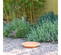 Palatina Keramik Soucoupe ronde en terre cuite de qualité supérieure, 35 cm de diamètre, soucoupe parfaite pour pots de fleurs et jardinières