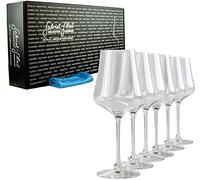 Palatina Werkstatt ® Lot de 6 verres à vin universels édition standard avec un grand chiffon doux de seulement 150 g et passent au lave-vaisselle
