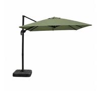 Concept Usine – Parasol déporté PALATINO 3x3m aluminium rotatif 360° vert