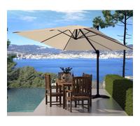 Palatino Écru : Parasol Déporté, Carré De 3x3m , Rotatif À 360° Beige