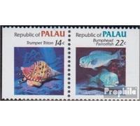 Palau-îles 74D/75D Couple Neuf avec Gomme Originale ** MNH 1985 Timbres: mer (Timbres pour Les collectionneurs) Eau Animaux