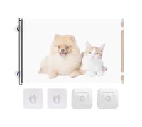 Palaufr Barrière pour Chien Rétractable - Barrière Bébé Portable Escamotable | Sécurité pour Enfant Et Bébé Anti Chiot Intérieur Couloir Porte Escalier Véranda Terrasse